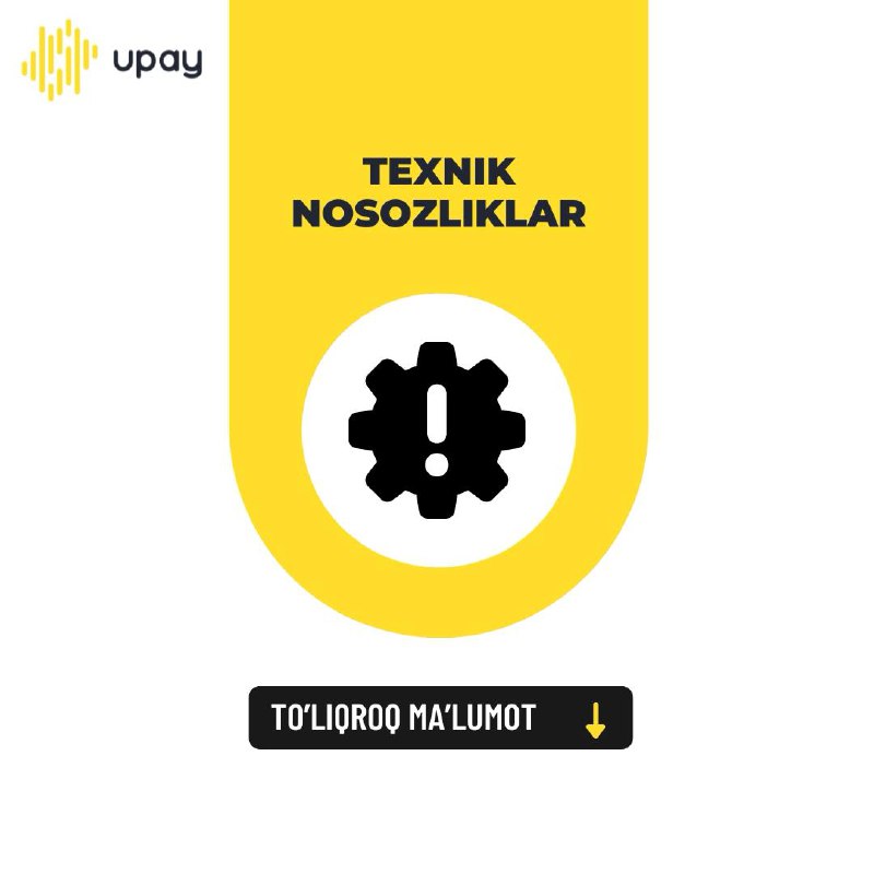 ***⚠️***Tizimda yuzaga kelgan texnik nosozliklar tufayli …