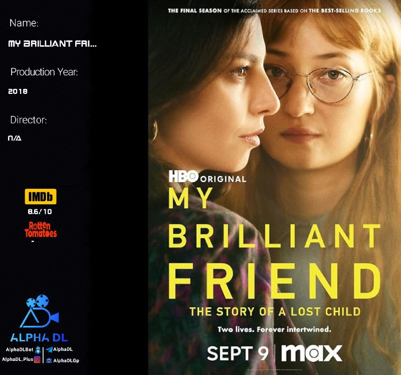 ***📺*** [**My Brilliant Friend (2018)**](http://t.me/alphadlbot?start=tt7278862)