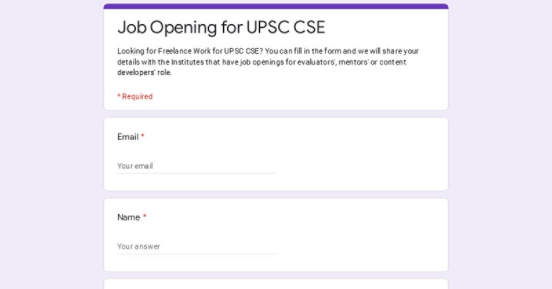 UPSC veterans often face the dilemma of choosing between a job and preparation. However, a freelancer opportunity now exists where …