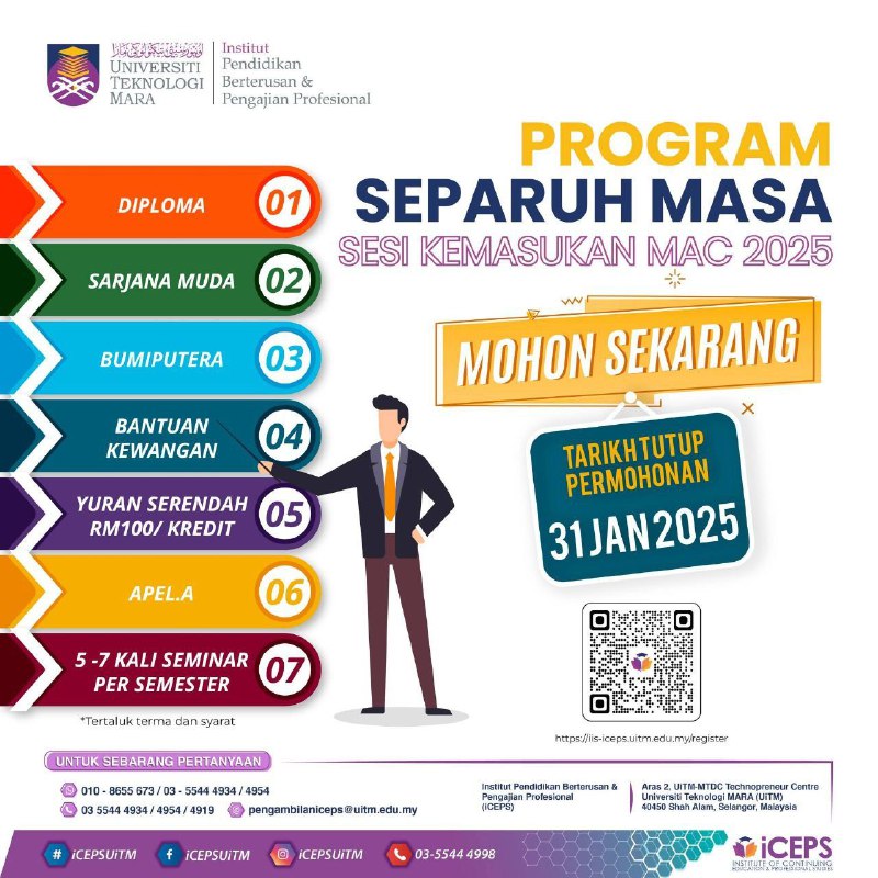 **TERKINI: Permohonan Program Separuh Masa UITM …