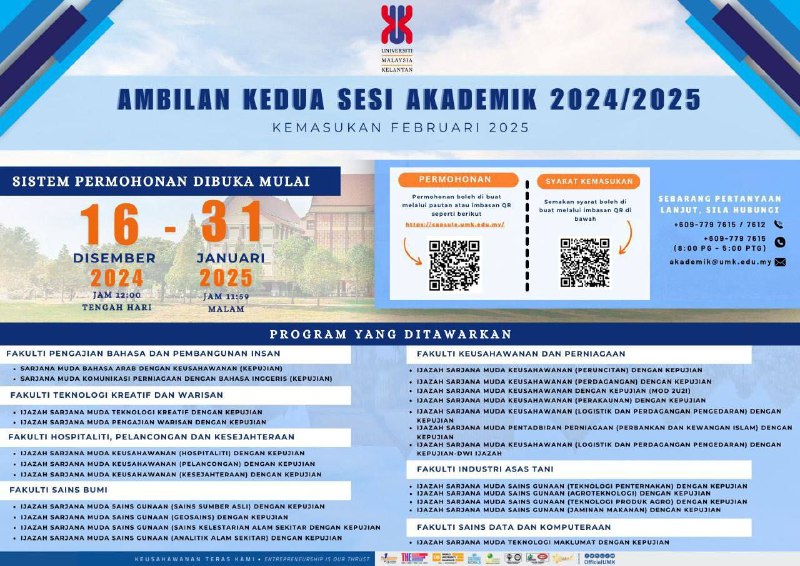 **TERKINI: Permohonan UMK Sesi 2 2024/2025 …