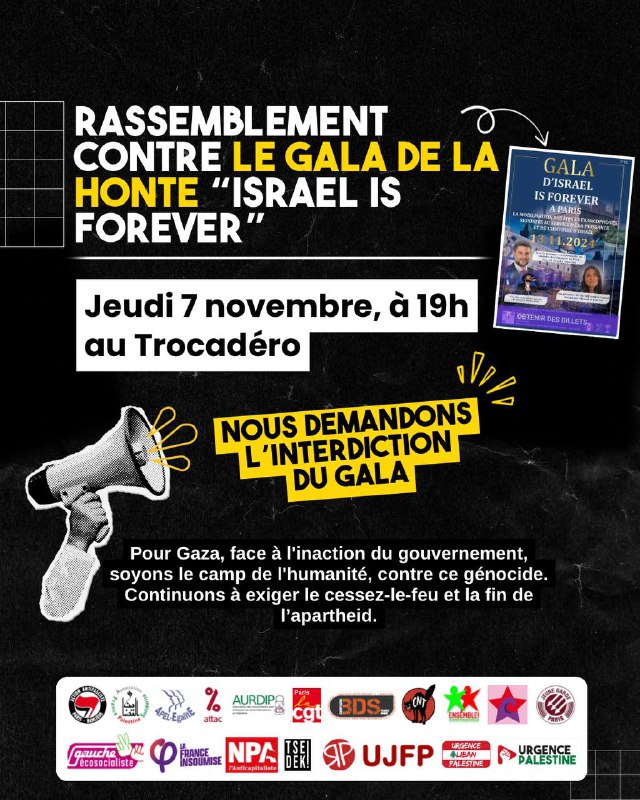 ***📢*** Rassemblement contre le Gala de …