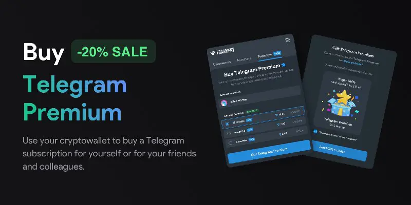 ***😺*** You can now buy Telegram Premium subscriptions with TON ***🥳***