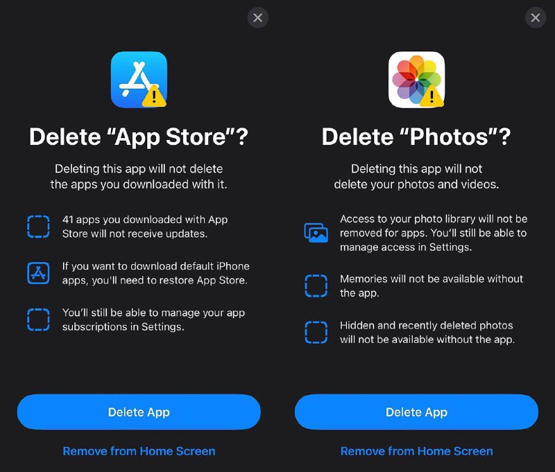 **В iOS 18.2 теперь можно удалить …