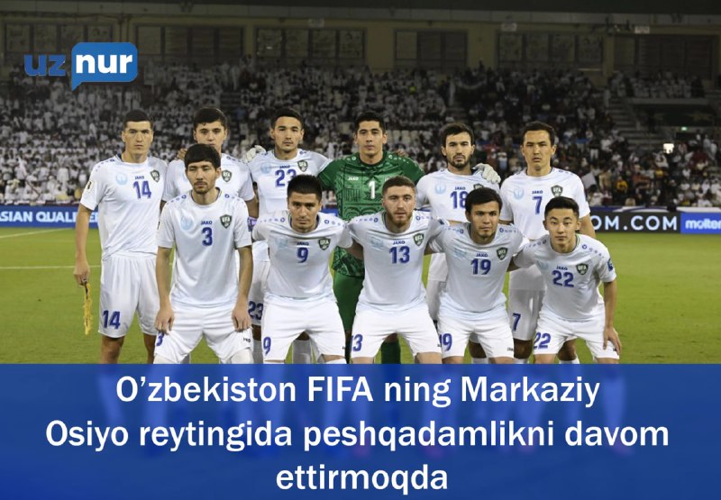 **O’zbekiston FIFA ning Markaziy Osiyo reytingida …