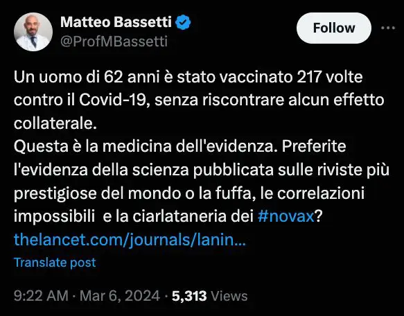 **IL TRIONFO DELLA MEDICINA DELL'EVIDENZA: 217 …