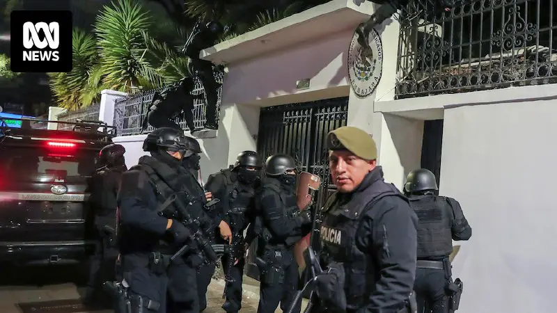 Poliisi "haki" korruptiosta tuomitun, etsintäkuulutetun Ecuadorin entisen varapresidentin Meksikon suurlähetystöstä