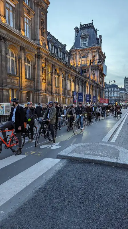 Это не велопарад. Это парижане едут …