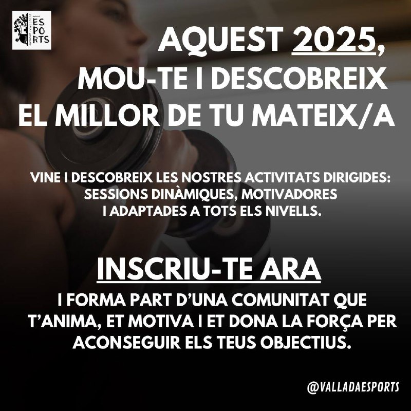 ***?*** Aquest 2025, mou-te i descobreix …