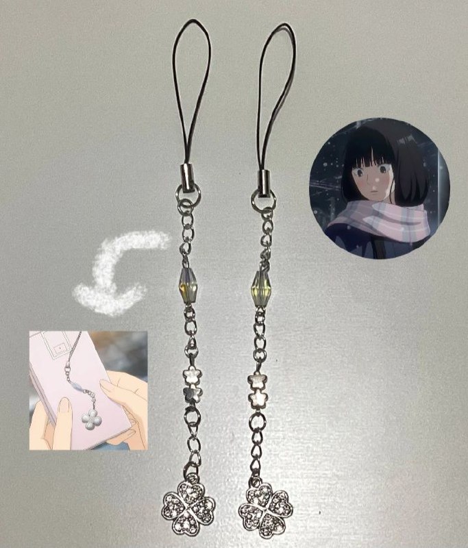 ⋆.ೃ࿔*:･✧Sawako inspired phone charm***☘***