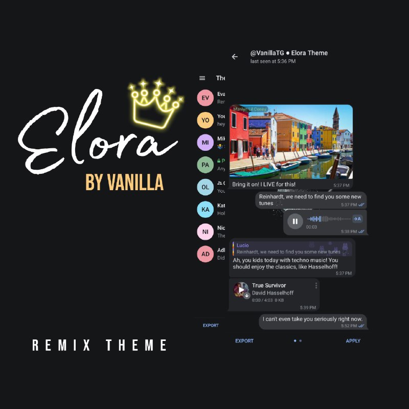 Vanilla | Telegram Themes