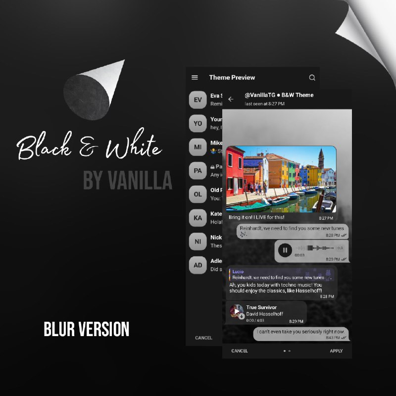 Vanilla | Telegram Themes