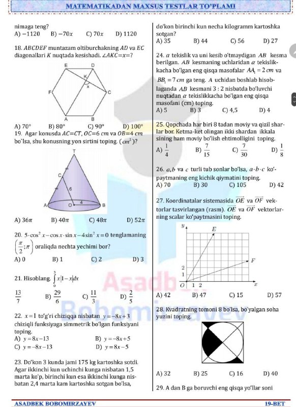 VARIANT matematika