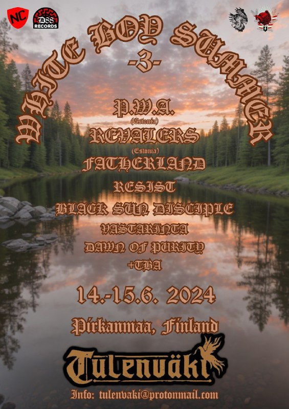 Festareille lisätty Revalers, Fatherland ja Vastarinta.