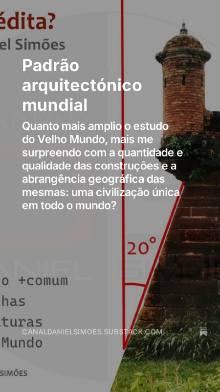 ***🟠*** **Padrão arquitectónico mundial**