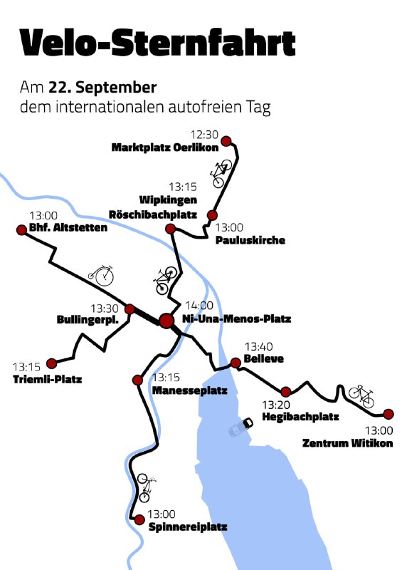 Mit der Sternfahrt zur VeloDemo!