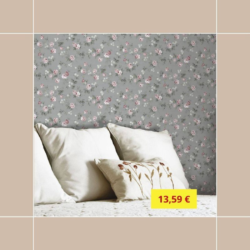 ***💚*** **Papel pintado floral TNT rosa …