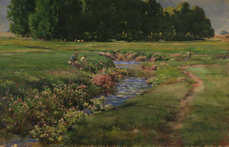 The Babbling Brook, by William Henry …