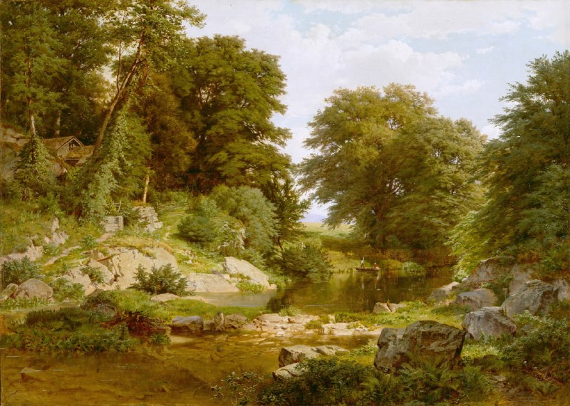 Woodland Brook, by William Trost Richards …