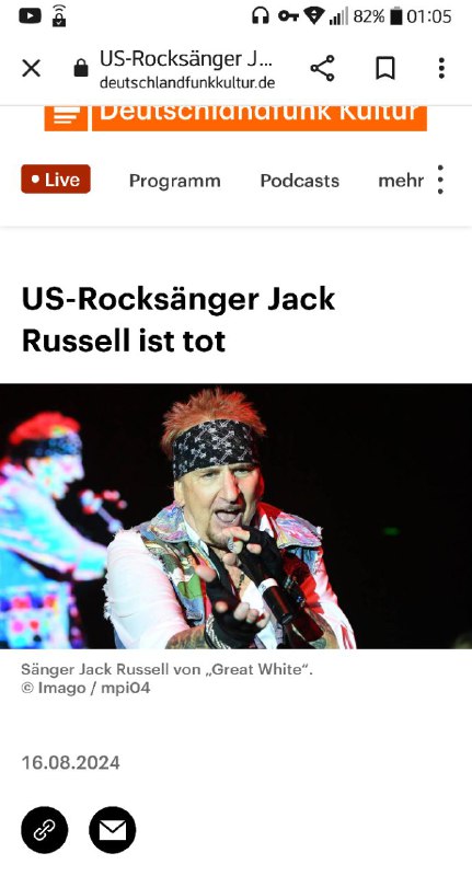 USA Rocksänger Jack Russell ist tot