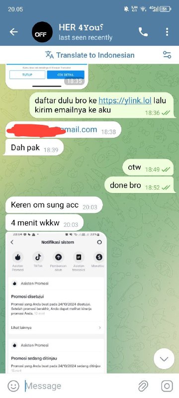 Testi pengguna Ylink Premium..