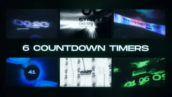 **6 Countdown Timer | Stream Background …