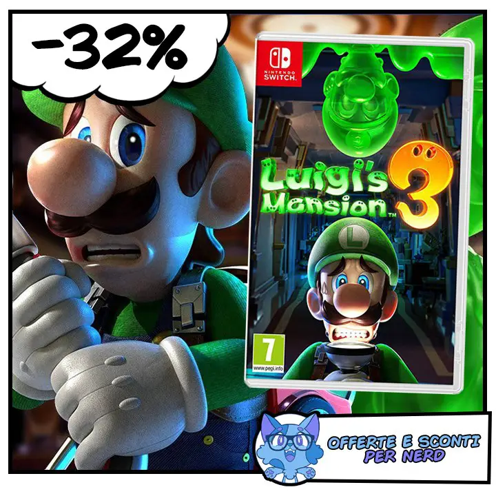[​](https://telegra.ph/file/4fdb2f52a285b153161db.png)Il videogioco **Luigi's Mansion 3** in esclusiva per **Switch** è scontato su Amazon all'ottimo prezzo di **€40,99** mentre il prezzo …
