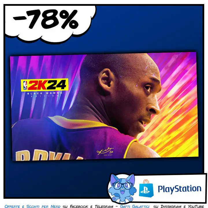 [​](https://telegra.ph/file/1358810a40d4b024ce42b.png)Il videogioco **NBA 2K24 - Edizione Black Mamba** in digitale è scontato sul PlayStation Store al prezzo più basso di …