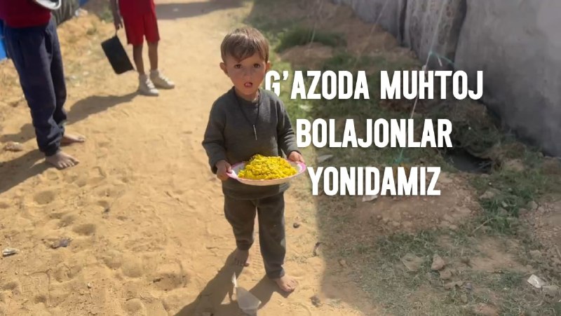 ***😢*** **G'AZODAGI BOLAJONLAR YONIDAMIZ ...**