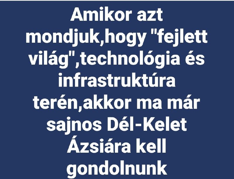 ***‼️*****Amikor azt mondjuk, hogy "fejlett világ", …