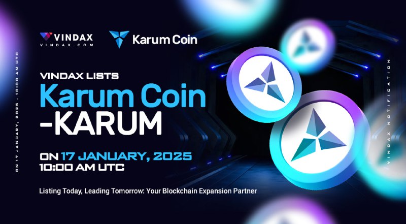 ***📣*** VinDAX lists Karum Coin (KARUM)