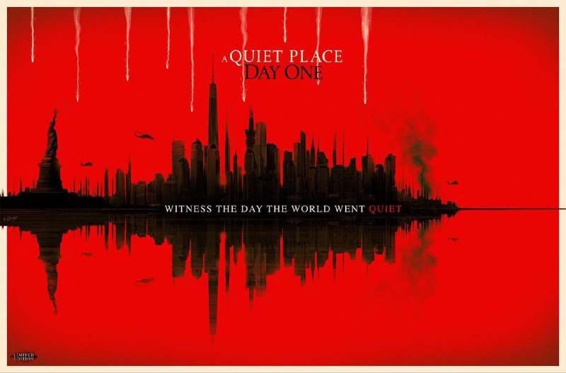 Nuevo póster de [#AQuietPlaceDayOne](?q=%23AQuietPlaceDayOne) ***👀******🔥***