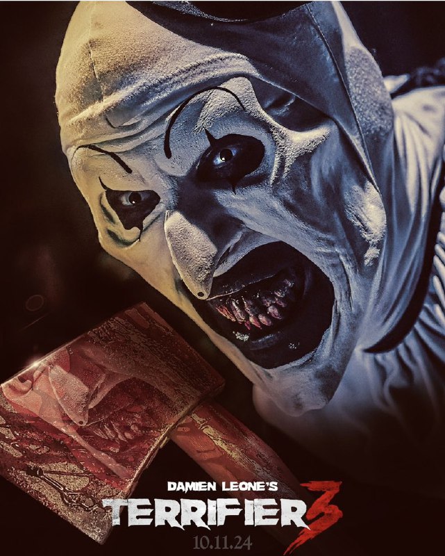 Póster oficial de [#Terrifier3](?q=%23Terrifier3) ***🔥***