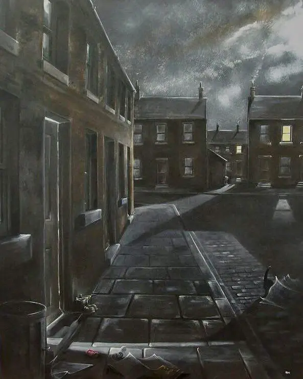 A Northern Street Nocturne by Alan …