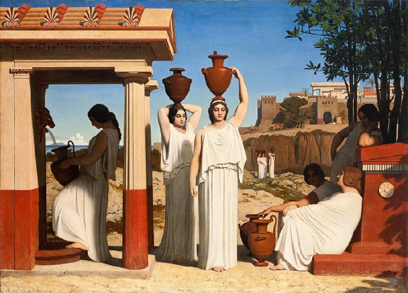 *Femmes à la Fontaine (1840), by …