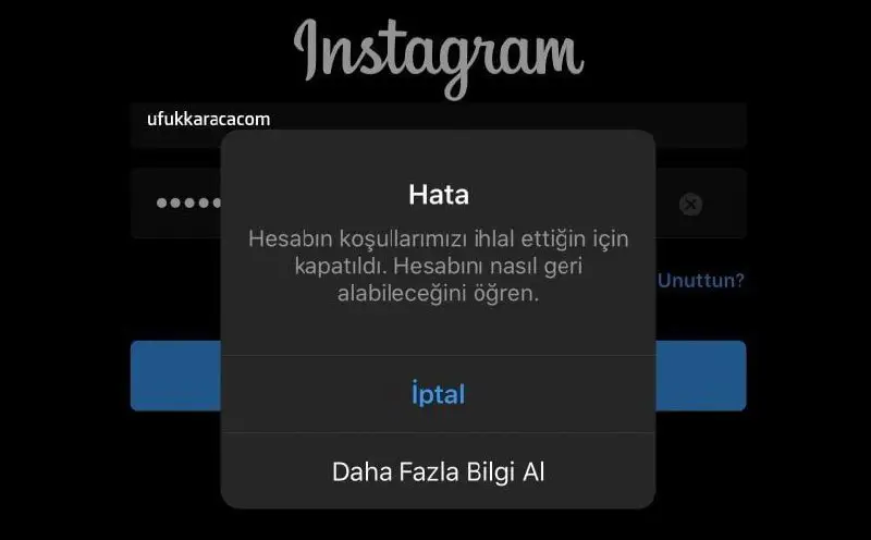 ***?***Instagram Kapanan Hesabı Açma Formları ve …