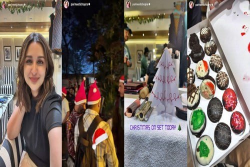 **Parineeti Chopra celebrates ‘Christmas on set’**