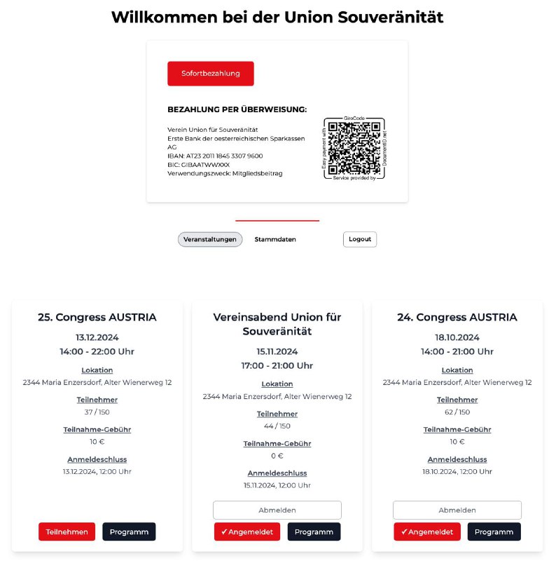 **EINLADUNG ZUM 24. CONGRESS AUSTRIA AM …