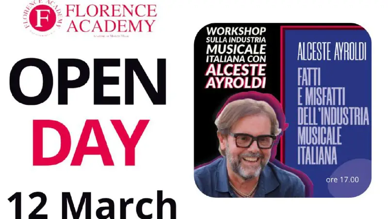 Alla Florence Academy, Alceste Ayroldi presenta il suo libro: "Fatti e Misfatti dell’industria musicale italiana"