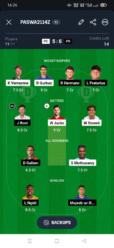 Vk free team ( BBL 2024 …