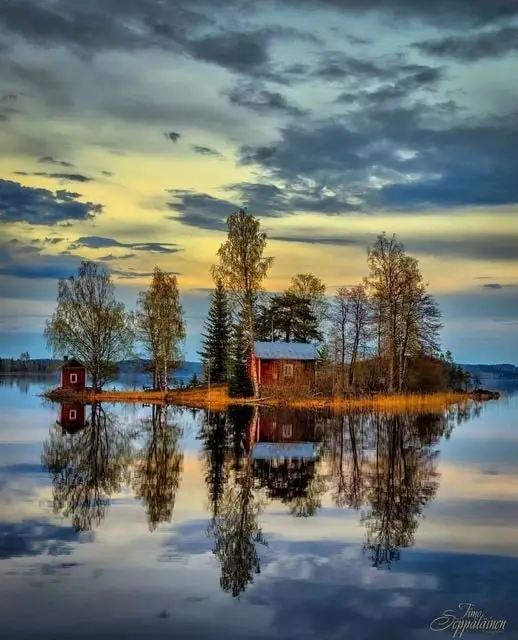 Озеро в Финляндии