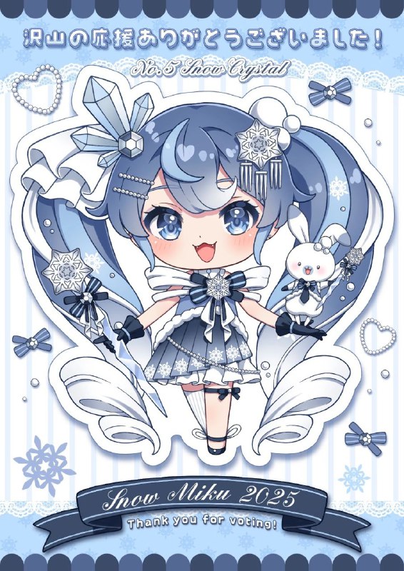 Дизайн **Snow Miku 2025** от победителя!