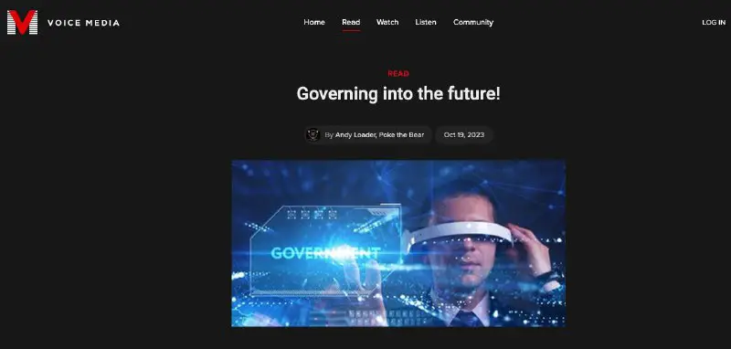 **Governing Into The Future!**