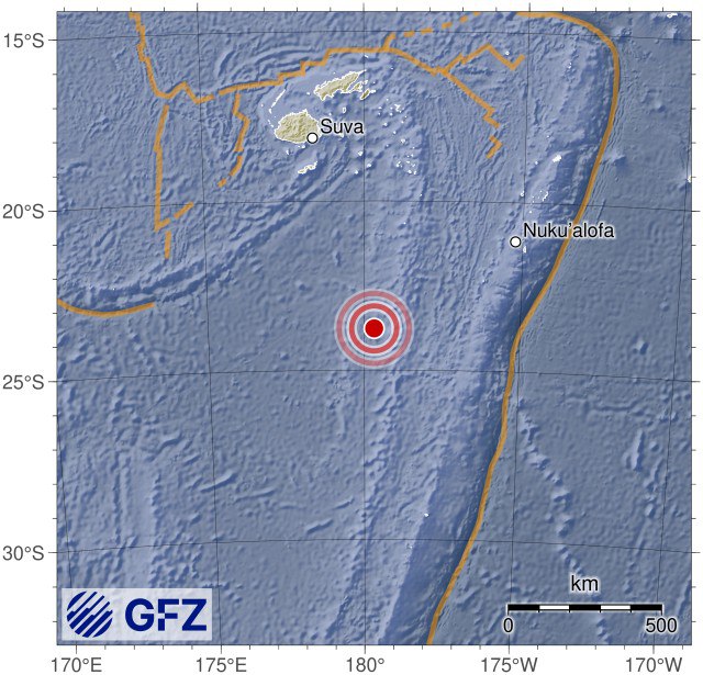 [**M 4.6, South of Fiji Islands**](http://geofon.gfz-potsdam.de/eqinfo/event.php?from=rss&amp;id=gfz2025bmdd)