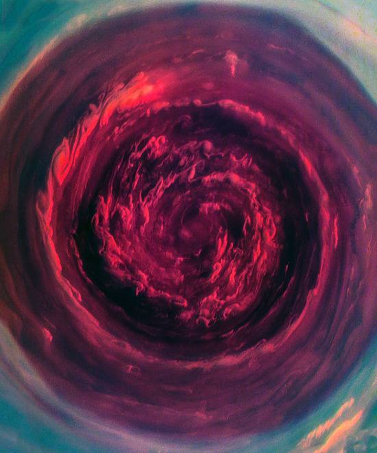 Storm at Saturn's north pole