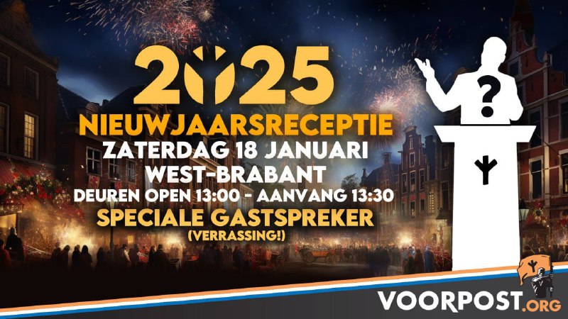 Zaterdag 18 januari 2025: Nieuwjaarsreceptie Voorpost …