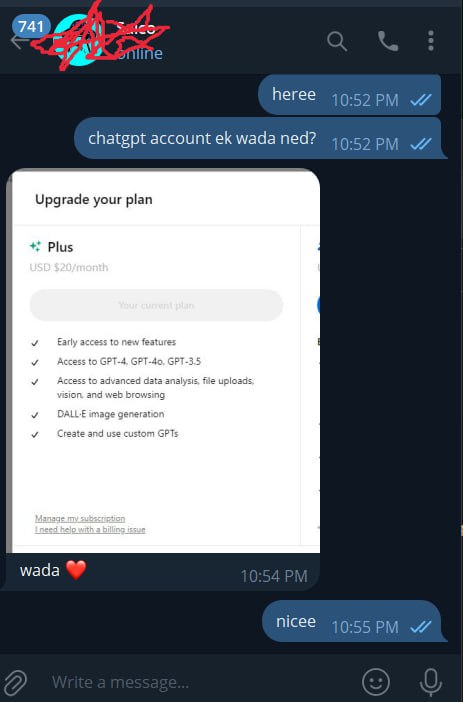 [#proof](?q=%23proof) one chatgpt account sold