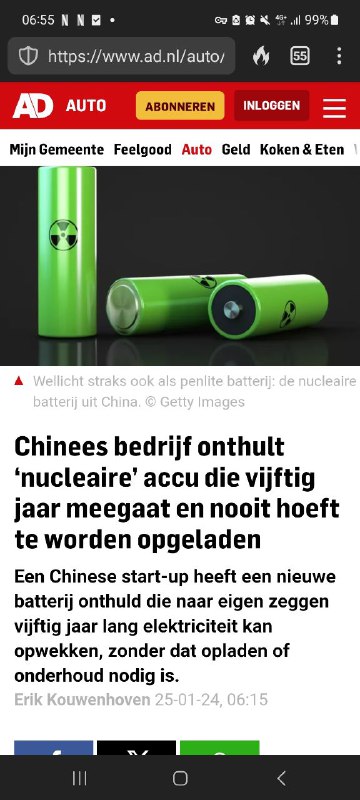 **Chinees bedrijf onthult ‘nucleaire’ accu die …