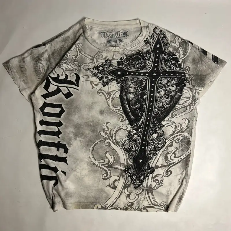 Affliction type vintage tee Made in …