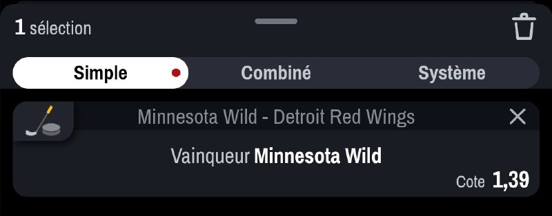 ***🔥*** Safe du jour NHL ***🔥***